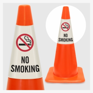 Cone Message Collar - No Smoking Sign