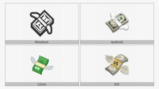 Money With Wings On Various Operating Systems - Graphic Design
