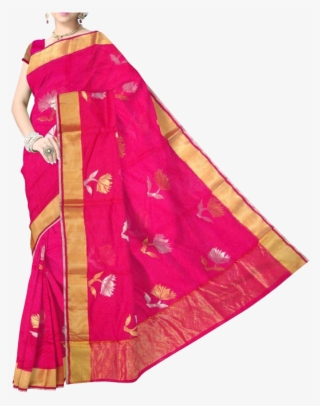 Artsy Silk Cotton Handwoven Chanderi Saree
