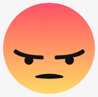 Facebook Transparent Angry Reaction - Facebook Angry Emoji Png