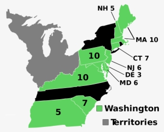 Elecciones Presidenciales De Estados Unidos De 1788-1789 - George Washington Election Map