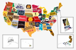 ¿cuál Es El Mayor Problema De Cada Estado - Us Map Of Beer