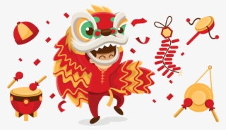 Lion Dance Chinese New Year Dragon Dance - Lion Dance Free Vector
