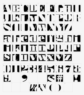Font Characters - Poster