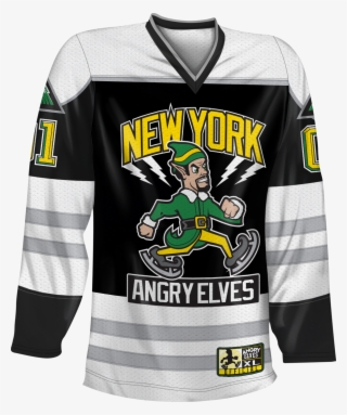 Elf Movie Miles Finch New York Angry Elves Hockey Jersey - Sports Jersey