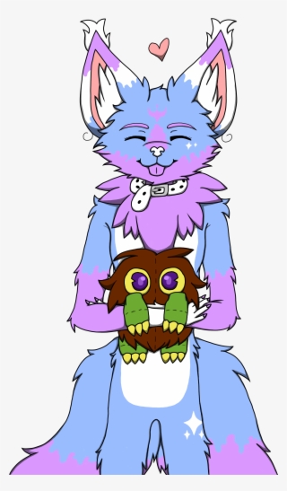 Magic And Her Plushie - Cartoon