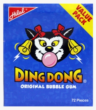 Ding Dong Bubble Gum 72s - Ding Dong Chewing Gum