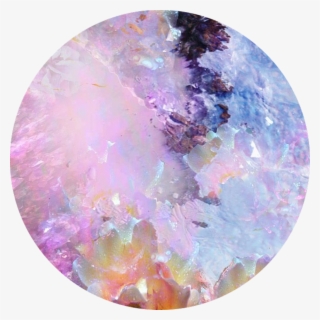 Pink Blue Purple Icon Crystal Circle Freetoedit - Backgrounds Crystals