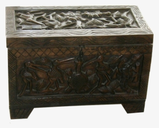 Animal Kingdom Box Is Made Of Ebony Wood - Drawer