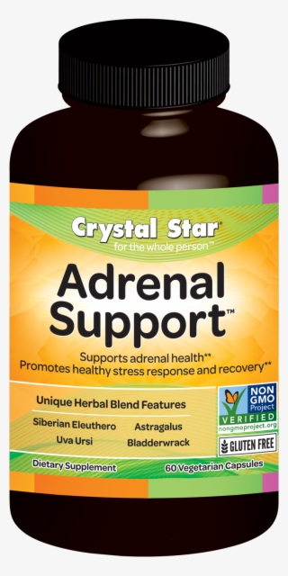 Crystal Star Capsule Adrenal Support 60 Nov18 - Breathe Easy Capsules