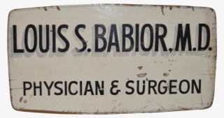 Vintage Medical Advertising Sign C - Metal