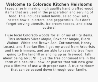 Welcome To Colorado Kitchen Heirlooms I Specialize - Number