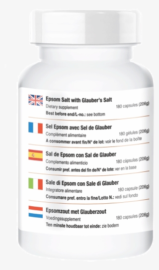 Epsom Salt With Glauber's Salt 180 Capsules Magnesium - Prescription Drug