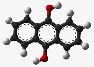 9,10 Dihydroxyanthracene 3d Balls - Bismuto Molecula