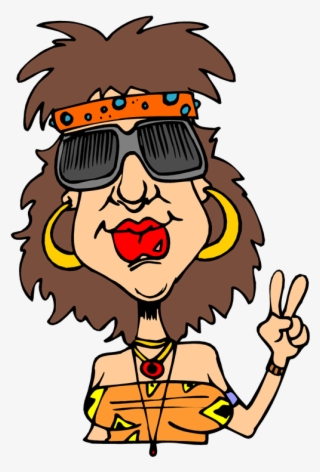 Hippie Woman Clipart