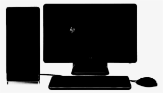 Hp Computer Silhouette - Desktop Computer