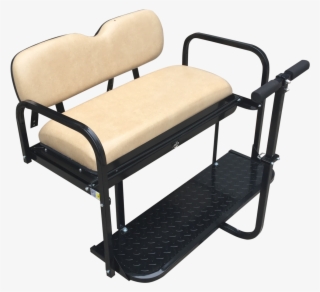 Ezgo Txt Golf Cart Rear Flip Seat Kit W/ Diamond Plate