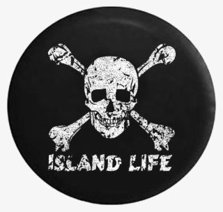 Pirate Life Skull & Crossbones Saltwater Edition Jeep - 1st Battalion 7th Marines Logo
