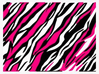 Transparent Pink Zebra Print
