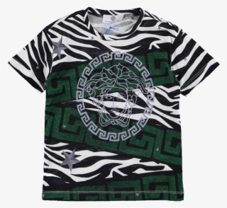 Picture Of Grecian Zebra Print T-shirt - Kid Dress Transparent Png