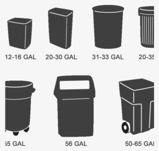 Related Products - 12 16 Gallon Trash Can Transparent PNG - 580x580 ...