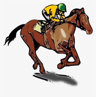 Svg Freeuse Download Clipart Race Horse - Horse Racing Transparent Clip Art