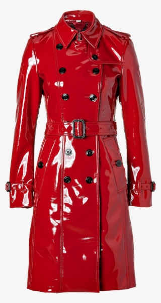 Burberry London Lacquer Red Queenscourt Trench Coat