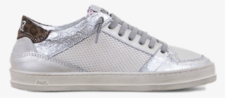 Queens Sneaker In White Glitter - Skate Shoe