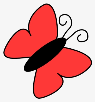 Red Butterfly Clip Art