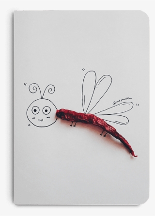 Dailyobjects Red Butterfly A5 Notebook Plain Buy Online - Dragonfly