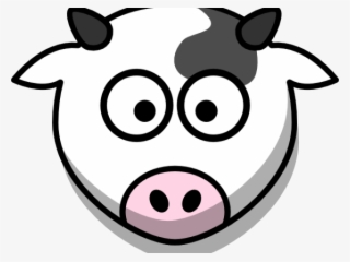 Cow Face Cartoon - Cow Head Clipart