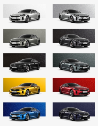 Previously Unimagined<br />innovative Colors - Kia Stinger All Colors
