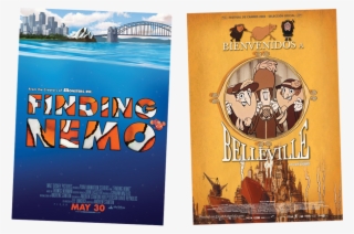 Finding Nemo Les Triplettes De Belleville - Triplets Of Belleville Movie Poster