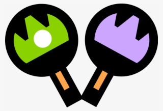 Vector Illustration Of Game Of Table Tennis Ping Pong