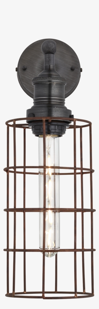 Brooklyn Rusty Cage Wall Light - Sconce