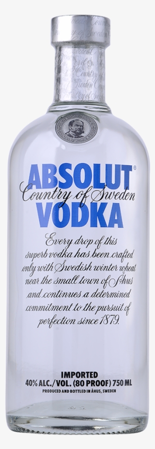 Absolut Blue Vodka 75cl - Absolut 1.75 Lt Png