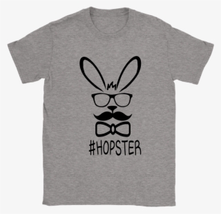 Cute Hopster Rabbit With Glasses Hipster Bunny Mustache - T Shirt Red White And Blue Eagle