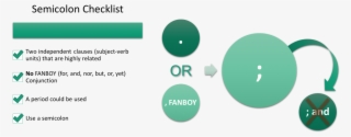 Semicolon Checklist - Circle