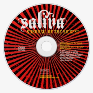 Saliva Survival Of The Sickest Cd Disc Image - Color Wheel