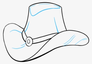 680 X 678 9 - Cowboy Hat Drawing