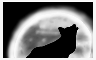 19 Wolf Howling At The Moon Svg Transparent Huge Freebie - Silhouette