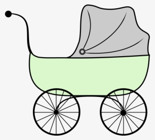 Baby Shower Printables Vintage Stroller Clipart - Baby Pram Clip Art