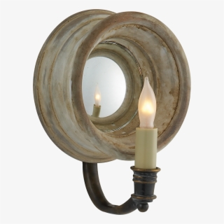 Chelsea Small Reflection Sconce In Old White - Sconce