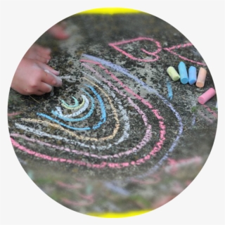 Picture Frames For Chalk Drawings - Circle