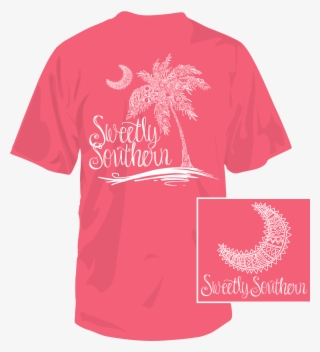 Sweetly Southern Palm Tree Short Sleeve T-shirt In - Shirt