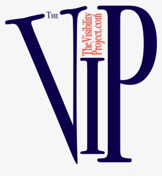 The Vip Logo Blue On White [logo Only] - Calligraphy
