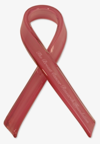Glass Pink Ribbon - Number