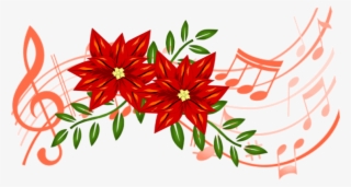 Christmas Flower And Music Offering Form - Color Simbolos De Musica