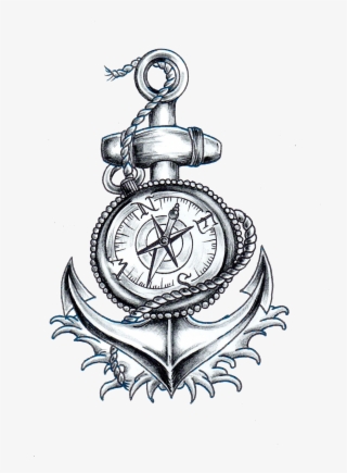 Compass Ship S Wheel Transprent Png Free - Anchor And Compass Png ...