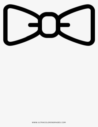 Bow Tie Coloring Page - White Bow Tie Drawing Png